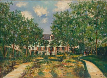 Maurice Utrillo (1883-1955) ■λ Château de Mousseaux-sur-Oise

signé et daté 'Maurice,... Gazette Drouot