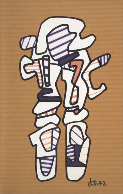 Jean Dubuffet (1901-1985) λ∍ Pantalon

signé des initiales et daté 'J.D. 72' (en... Gazette Drouot