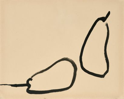 Nicolas de Staël (1914-1955) λƒ Poires

encre de Chine sur papier

30.9 x 37 cm.

Réalisé... Gazette Drouot