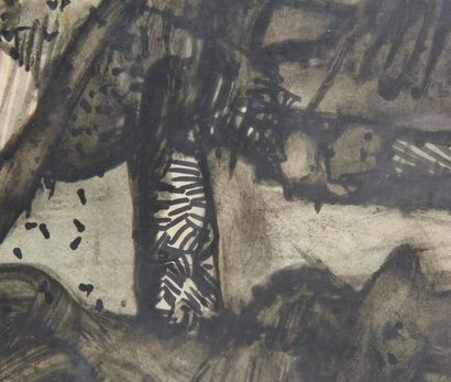 null Maurice ESTEVE (1904-2001)

"Paysage 1688 - D., 1965"

Lavis sur papier, signé...