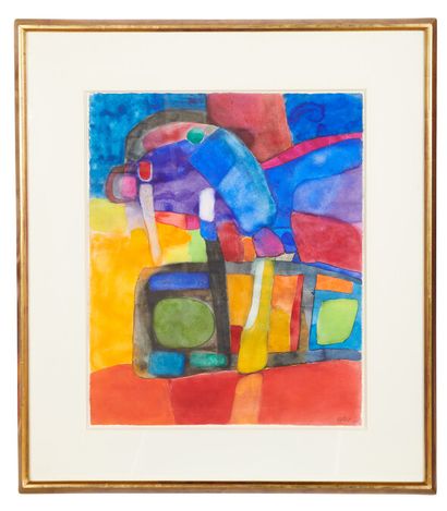 Maurice ESTEVE Maurice ESTEVE (1904-2001)

"982 - A", 1967 

Watercolour on paper,...