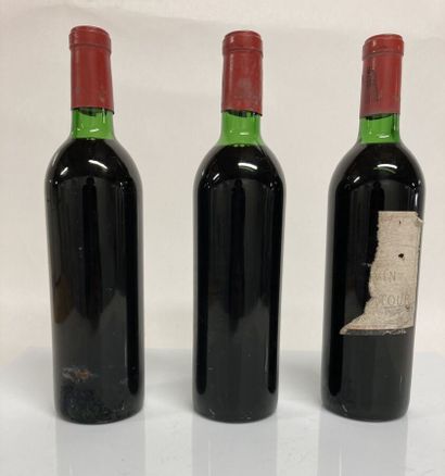 null 3 Bouteilles CHÂTEAU LATOUR 1970 GCC1 Pauillac (1 T.L.B, 1 T.L.B- et 1 H.E;...