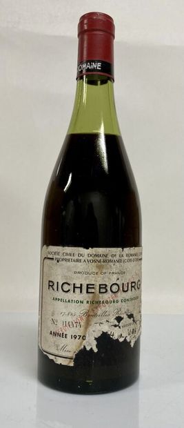 null 1 Bottle RICHEBOURG (Grand Cru) 1970 Domaine de la Romanée-Conti (4,6 cm; e.t.a...