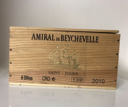 6 bouteilles AMIRAL de BEYCHEVELLE 2010 Saint...