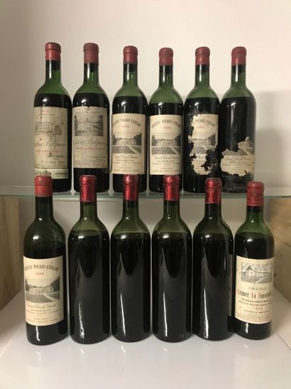 null Ensemble de 12 bouteilles : 5 bouteilles CHÂTEAU PICQUE CAILLOU Grand Cru de...