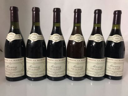 null 12 bouteilles de DOMAINE LA MARCHE MERCUREY CLOS LA MARCHE 1995 de Louis Ma...