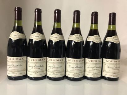 null 12 bouteilles de GEVREY-CHAMBERTIN LA JUSTICE 1990 de Louis Max (quelques traces...