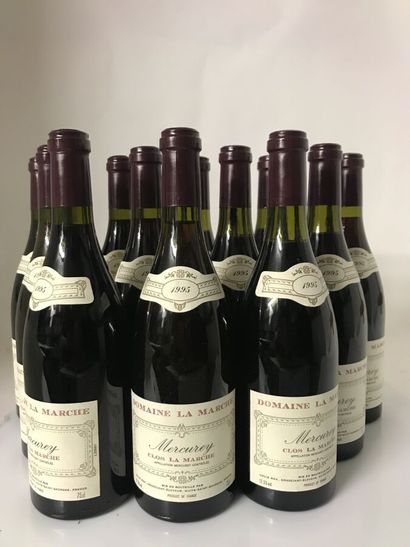 null 12 bouteilles de MERCUREY CLOS LA MARCHE 1995 de Louis Max