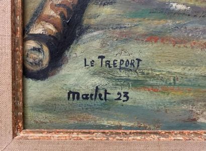 null Élisée MACLET (1881-1962)

Marins au Tréport, 1923

Huile sur toile

Signée,...