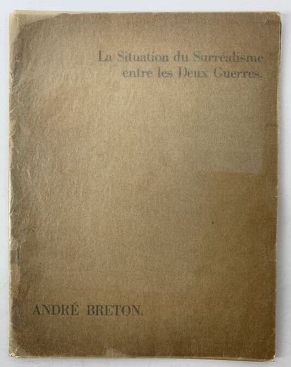 null [SURREALISME l ANDRE BRETON l TAPUSCRIT]
BRETON (André). Situation du Surréalisme...