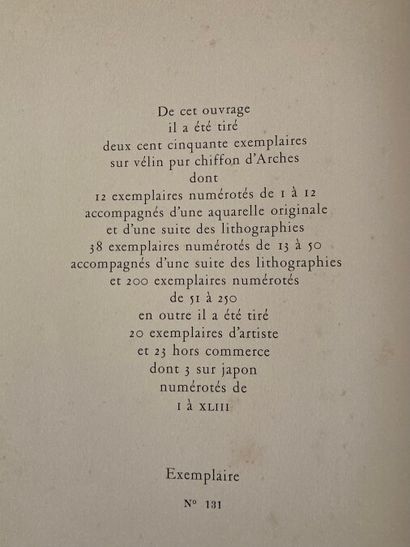 null [SURREALISME] 
Guillaume APOLLINAIRE - ALCOOLS
In-folio, 187 pp., en feuillets....