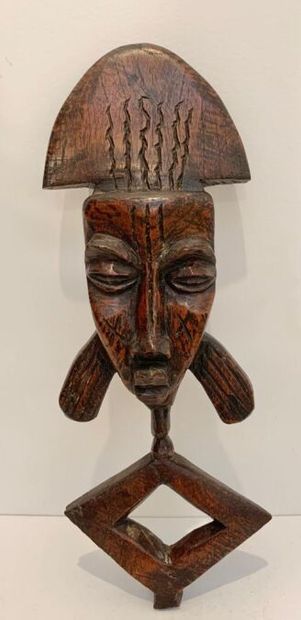 null BAMILÉKÉ - CAMEROUN (de type)
Deux statuettes en bois lourd, l'un rappelant...