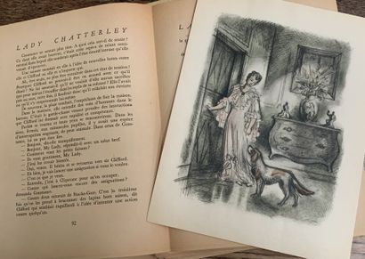 null [EROTISME] 
LAWRENCE (D.H.). " Lady Chatterley ". Illustré par André COLLOT...
