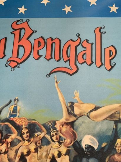 null * LA PERLE DU BENGALE - BOUGLIONE
Grande affiche entoilée, vers 1960
Chabrillac...