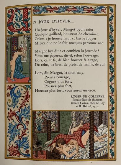 null [EROTISME] 
" Eros - Epines et roses - de Villon aux libertins jusqu'à Saint...