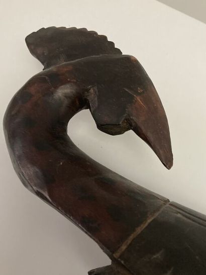 null SENOUFO - MALI (de type)
Deux masques en bois patiné noir, l'un surmonté d'un...