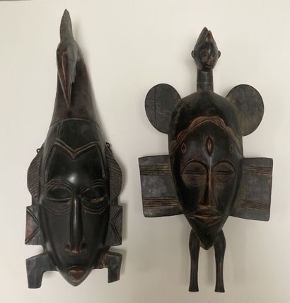 SENOUFO - MALI (de type)
Deux masques en...