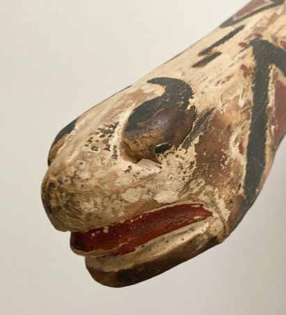 null KURUMBA - BURKINA FASO (de type)
Important masque cimier zoomorphe figurant...