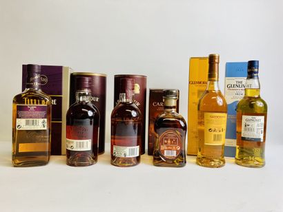 null Ensemble de 6 Bouteilles : 1 Bouteille SINGLE MALT SCOTCH WHISKY NM Glenlivet...