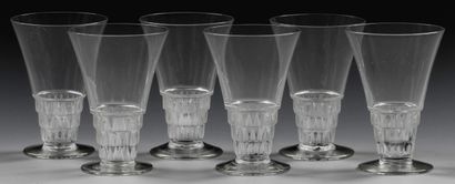  Ensemble de six verres Lalique 