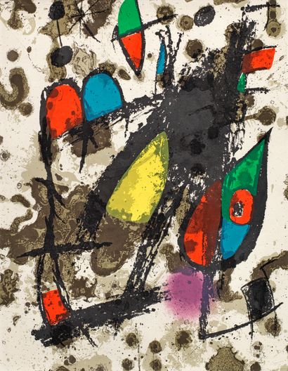  Joan Miró (1893 Barcelone - 1983 Palma de Majorque) d'après
Sans titre
Lithographie... Gazette Drouot