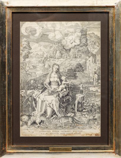  Aegidius Sadeler II (1570 Anvers - 1629 Prague)
La Vierge à l'Enfant dans un paysage
Gravure... Gazette Drouot
