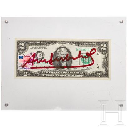  A two dollar bill signed 