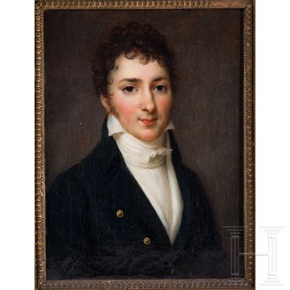  Attribué à Louis Léopold Boilly (1761 - 1845). - a portrait of a man in black coat... Gazette Drouot