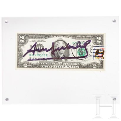  A two dollar bill signed 
