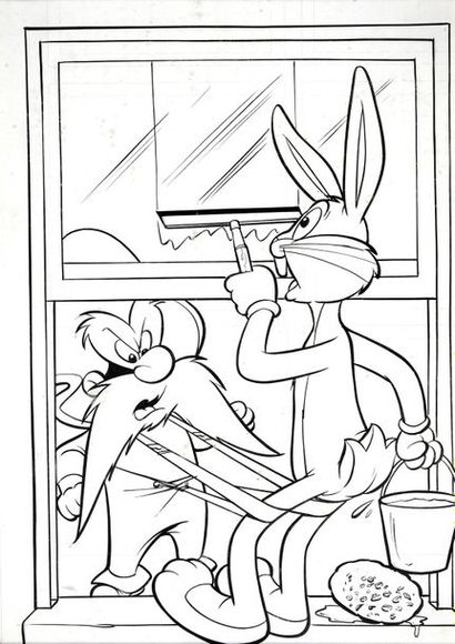 HANNA BARBERA (Studios) Bugs Bunny
Ink from China for a cover made in 1972. Dimensions:...