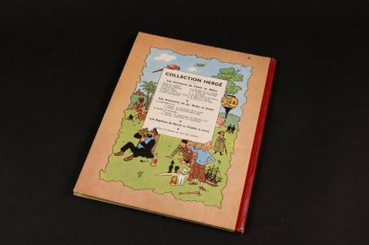 HERGÉ TINTIN 02. Tintin au Congo.
B5-1951 Dos jaune. Papier épais. Proche de l'état...