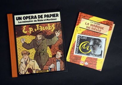 HERGE / JACOBS Hergé / Jacobs. Un ensemble de quatre monographies. Un opéra de Papier...