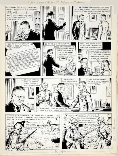 RIGOT, Robert (1908-1998) THE MOST EXPECTED DAY India Ink for a complete story in...