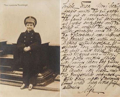 null Alexis Nicolaïévitch, grand-duc de Russie. Carte postale photographique, représentant...
