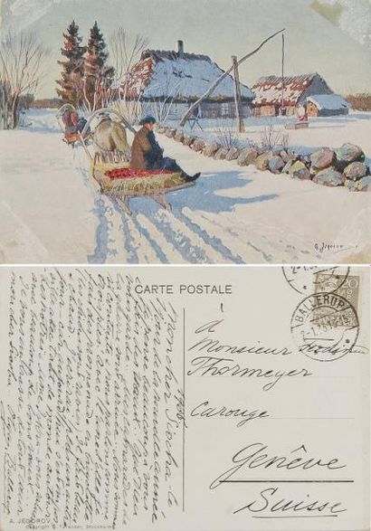 null Olga Alexandrovna, grande-duchesse de Russie (1882-1960). Carte postale autographe...