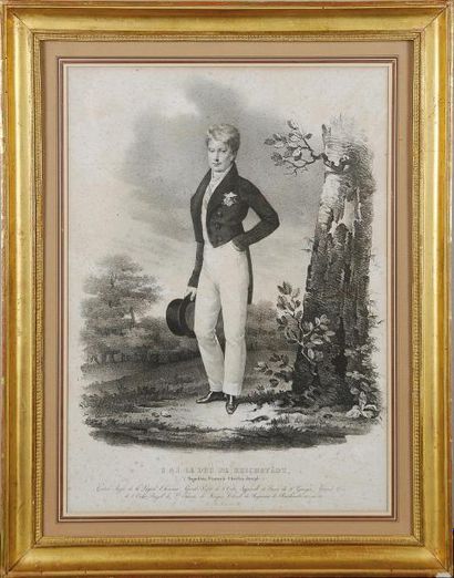 null Napoléon, duc de Reichstadt (1811-1832). Lithographie le représentant adolescent...