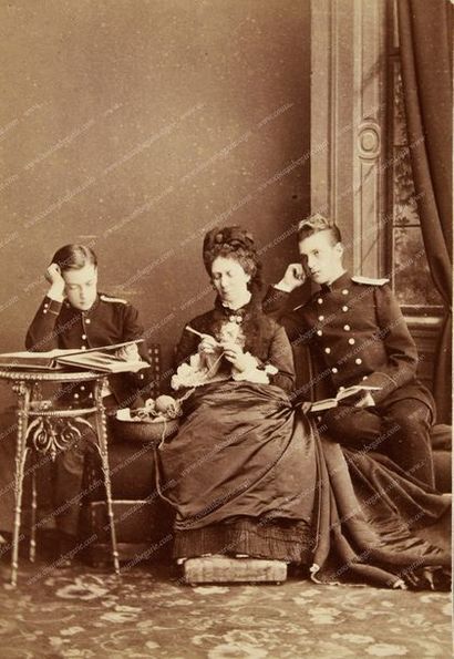 null ALEXANDRE II, empereur de Russie (1818-1881) et MARIA ALEXANDROVNA, impératrice...