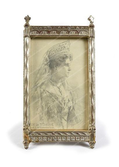 MATAWOWSKA Jadwiga (1874-1963). 
Portrait de l'impératrice Alexandra Féodorovna de...