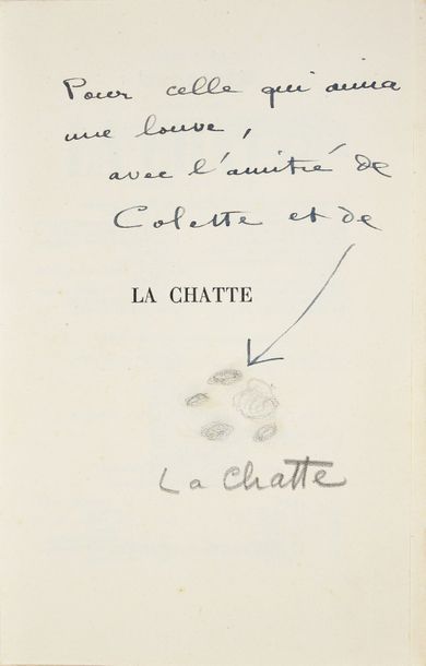 COLETTE. La Chatte. Roman. Paris, Bernard Grasset, 1933. In-12, broché.
Exemplaire...