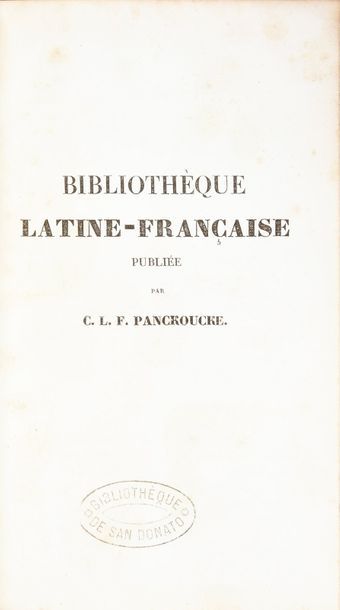 DEMIDOFF Paul (1839-1885), 2ème Prince de SAN DONATO. Bibliothèque latine-française...