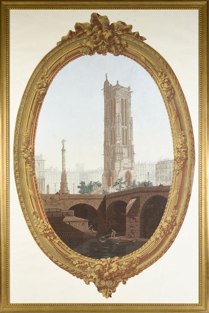 null Les Monuments de Paris, manufacture Defossé & Karth, 1857-1858, La Tour Saint-Jacques...