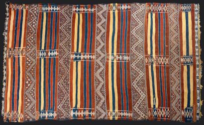 null Couverture berbère, Atlas, Maroc, second quart du XXe siècle, tissage kilim...