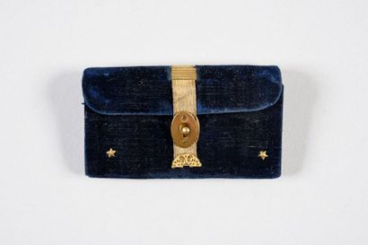 Wallet, mid-19th century, small pocket with...
