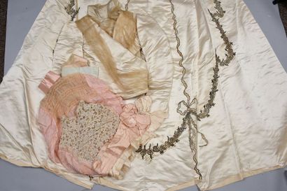 null Combination of wardrobe elements, early 20th century, mainly a whaleboned bodice...
