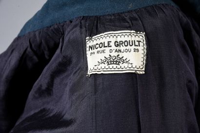 null Nicole Groult cross-over coat, 29 rue d'Anjou, Paris, circa 1925, three-quarter...