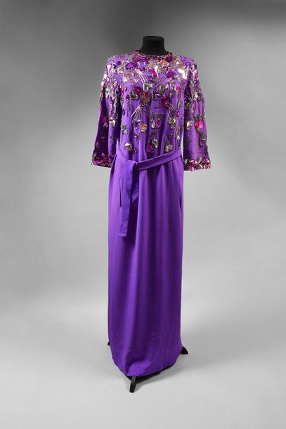 Pierre Cardin designer evening gown, circa...