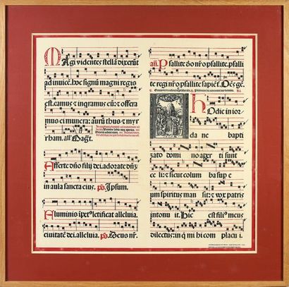 null Reunion of eleven framed printed neck handkerchiefs, 1870-1900 approx., mostly...