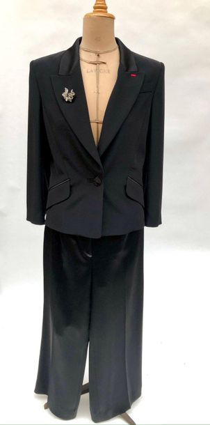 null TORRENTE, evening tuxedo, criss-cross jacket with notched collar, one button,...
