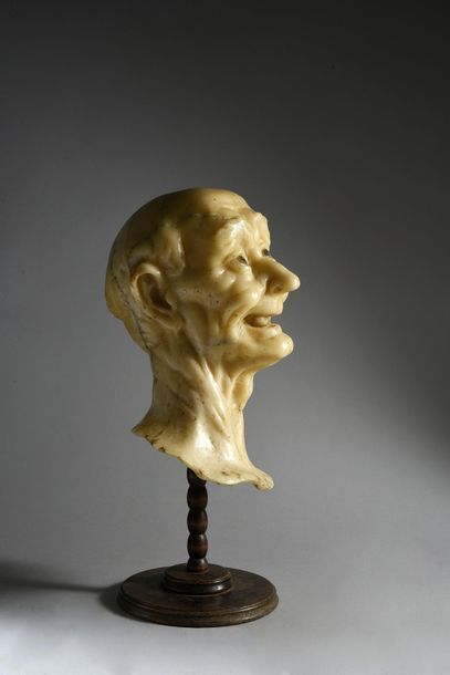 null Rare wax expression head
Italy 18th century.
H.: 33 cm
