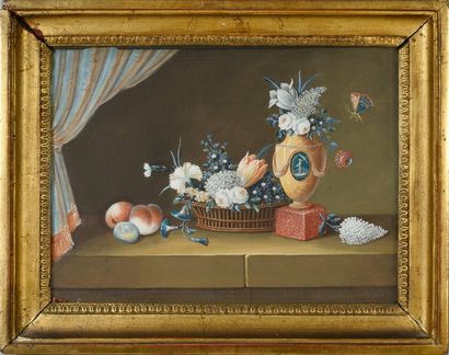 Johann Rudolf Feyerabend (1779-1814) 
Pair of still lifes
Still life with doves and...